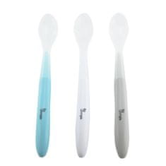 Bo Jungle mehke jedilne žlice SOFT White/Grey/Blue (3ks)