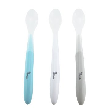 Bo Jungle mehke jedilne žlice SOFT White/Grey/Blue (3ks)
