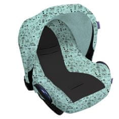 Dooky prevleka za avtomobilski sedež Seat Cover 0+ Limited LITTLE PRINCESS Glow in the Dark