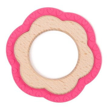 Bo Jungle ugrizi B-TEETHER FLOWER WOOD Pink