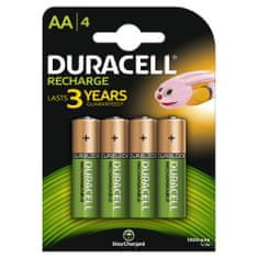 Duracell polnilna baterija 1300 mAh, AA, 4 kosi
