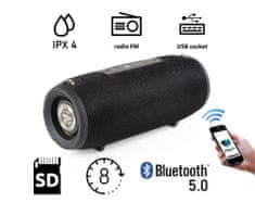 Manta SPK15GO Bluetooth zvočnik, IPX4, 20 W, črn