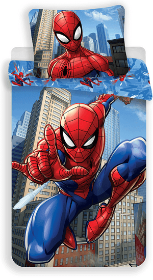 Jerry Fabrics posteljnina Spider-man 02, modra