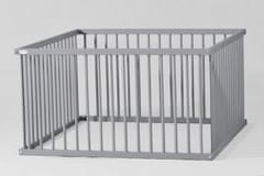 Puppolina otroška ograda, 120x120 cm, siva