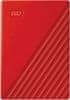 Western Digital My Passport 4 TB prenosni disk, rdeč