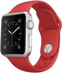 4wrist Silikonski pašček za Apple Watch - Rdeči - S / M