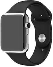 Silikonski trak za Apple Watch - črn 42/44/45/49 mm - S/M