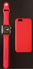 4wrist Silicone band for Apple Watch - Red 42/44 mm - M/L