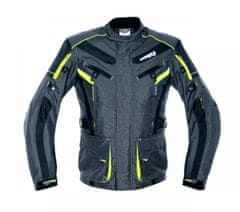 Cappa Racing Moška tekstilna motoristična jakna CHARADE, siva/fluo S