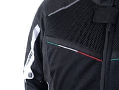 Cappa Racing Uniseks letna tekstilna motoristična jakna ITALIA, črna M