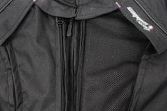 Cappa Racing Ženska tekstilna motoristična jakna STRADA, črna/rožnata L