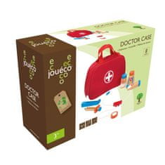 Jouéco zdravniški kovček z lesenimi dodatki 8 kosov