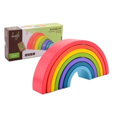 Jouéco lesena mavrica Rainbow Rainbow 7pcs
