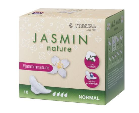 Jasmin Nature bombažni higienski vložki Normal, A10