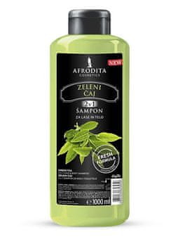 Kozmetika Afrodita šampon za lase in telo, zeleni čaj