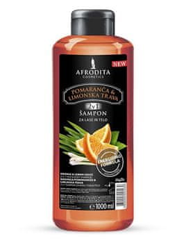 Kozmetika Afrodita šampon za lase in telo, pomaranča & limonska trava