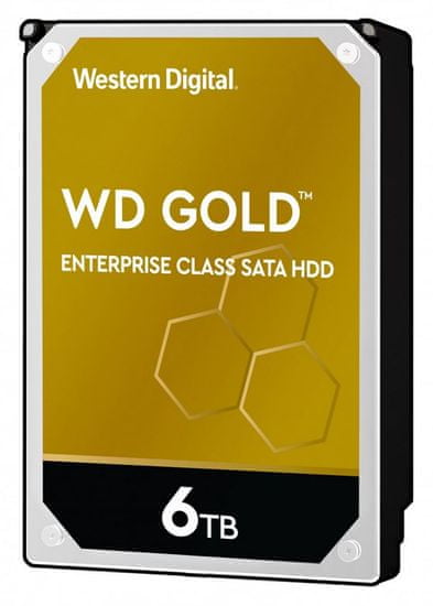 Western Digital GOLD 6 TB, SATA 6 Gb/s, 128 MB, 7200 trdi disk