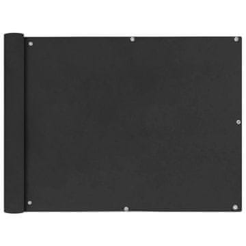 Vidaxl Balkonsko Platno Oksford Tekstil 90x400 cm Antracitne Barve