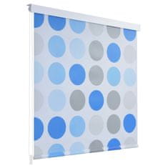 Vidaxl Rolo senčilo za tuš 100x240 cm vzorec krogov