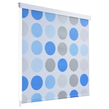 Vidaxl Rolo senčilo za tuš 100x240 cm vzorec krogov