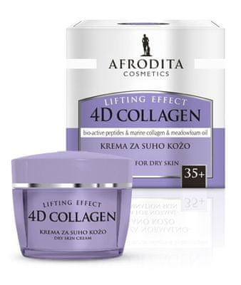 Kozmetika Afrodita 4D Collagen Lifting krema za suho kožo