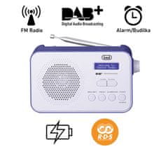 Trevi 7F92R prenosni digitalni radio, DAB, DAB+, FM, modra