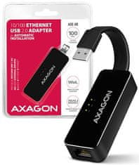 AXAGON ADE-XR mrežna kartica, USB 2.0, 10/100 Mb/s, črna