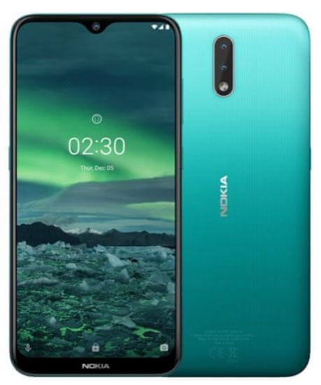 Nokia 2.3 GSM telefon, zelen