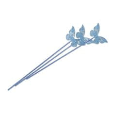 Ashleigh & Burwood Difuzorske palice, poliester, modra z metuljem, 3 kos, dolžina 28 cm