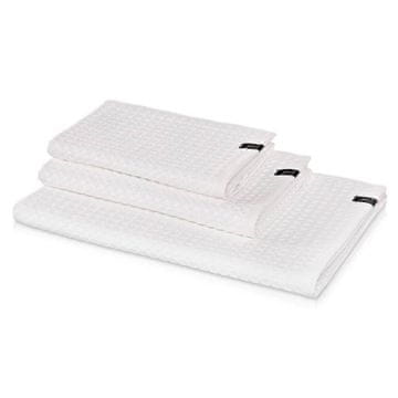 Möve Brisača PIQUÉE z vafljevim vzorcem 40x70 cm bela