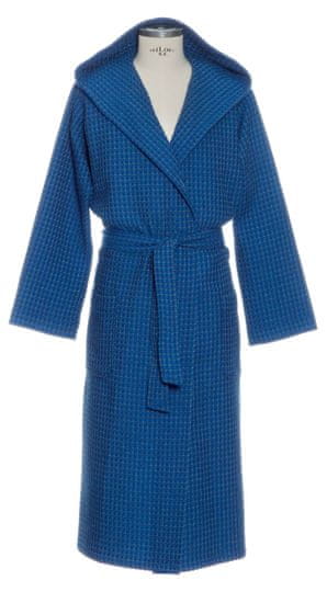 Möve Kopalni plašč s kapuco, DENIM, piquée z vzorcem vafljev, velikost L
