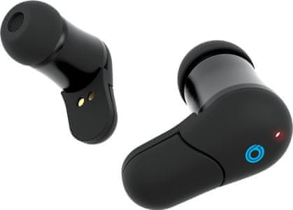 Moderne brezžične Bluetooth slušalke, doseg 10 m, model buxton rei-tw 100 mk2, zmogljivi 6 mm gonilniki, hifi dsp edinstven zvok, mikrofon za prostoročne klice, anc zatiranje šumov, 6 ur delovanja na eno polnjenje, polnilna škatlica, akumulator, prijeten v ušes, le 3 g