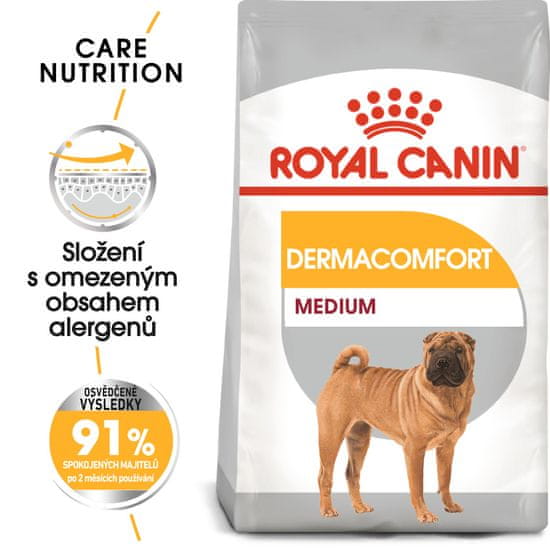 Royal Canin Medium Dermacomfort pasji briketi za srednje pasme, 3 kg