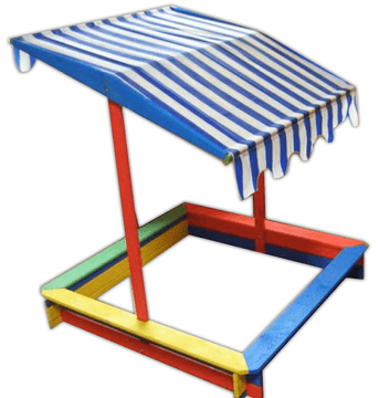 Rojaplast otroški peskovnik s streho, barvit