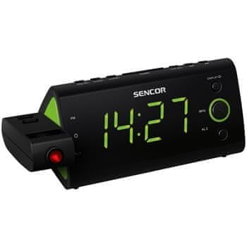 SENCOR SRC 330 GN RADIO ALARM s projekcijo