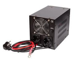 MHpower Napetostni pretvornik MPU-300-12 rezervno napajanje, 12V/230V, 300W, funkcija UPS, čista sinusna napetost