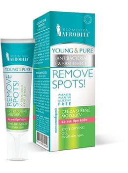 Kozmetika Afrodita Young & Pure gel za sušenje mozoljev