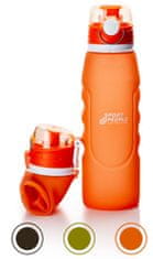 Sport2People zlosteklenica za vodo, zložljiva, 1 l, oranžna