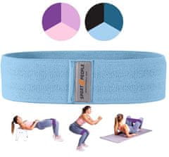 Sport2People set tekstilnih elastik za vadbo, modri