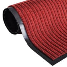 Greatstore PVC Predpražnik Rdeče Barve 90 x 120 cm