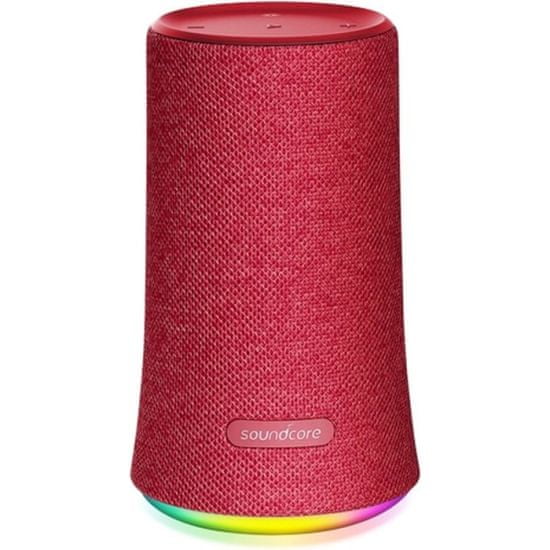 Anker Soundcore Flare Bluetooth 360° prenosni vodoodporni zvočnik, rdeč
