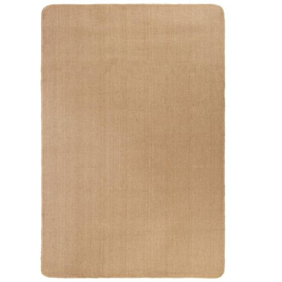 Vidaxl Preproga iz jute s podlogo iz lateksa 140x200 cm naravne barve