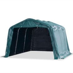 Vidaxl Premični šotor za živino 550 g/m2 PVC 3,3x4,8 m temno zelen