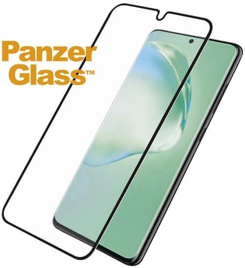 PanzerGlass Edge-to-Edge zaščitno steklo za Samsung Galaxy S20 Plus 7223, črno (Biometric Glass)