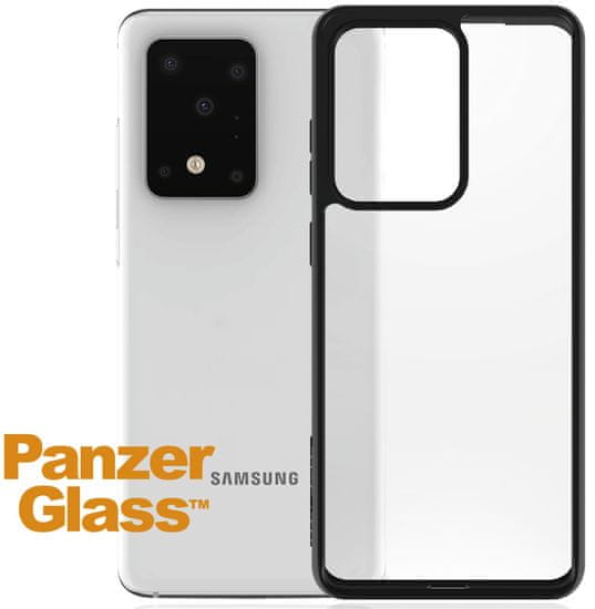 PanzerGlass Clear Case ovitek za Samsung Galaxy S20 Ultra, črn