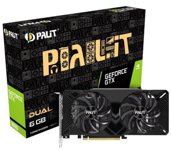 PALiT Dual GeForce GTX 1660, 6 GB GDDR5 grafična kartica