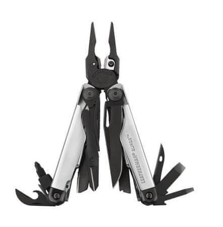 Leatherman Surge večnamensko orodje/klešče, črno-srebrne