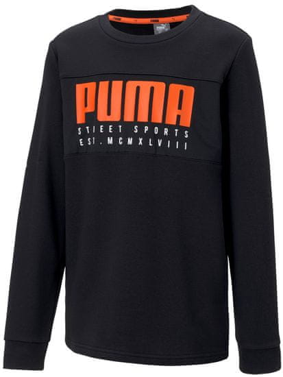 Puma fantovski pulover Alpha Crew TR B Puma Black