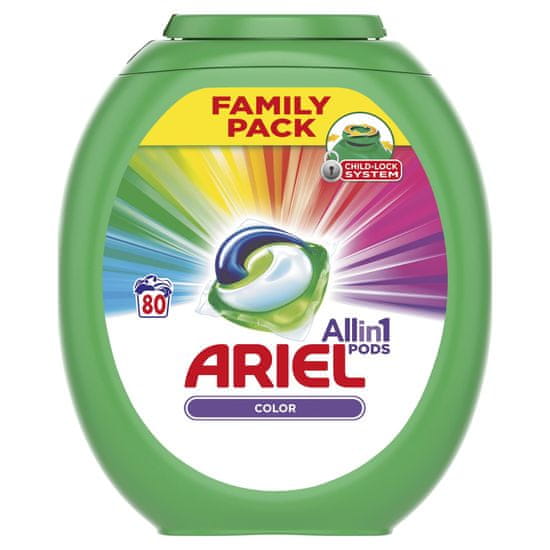 Ariel Color 3v1 gel kapsule 80, kosov