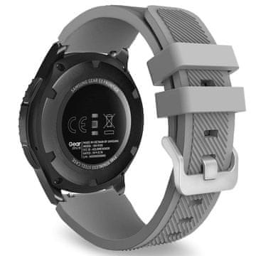 BStrap Silicone Sport pašček za Samsung Gear S3, gray